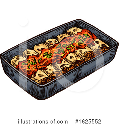 Enchiladas Clipart #1625552 by Vector Tradition SM