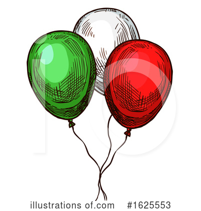Party Balloons Clipart #1625553 by Vector Tradition SM