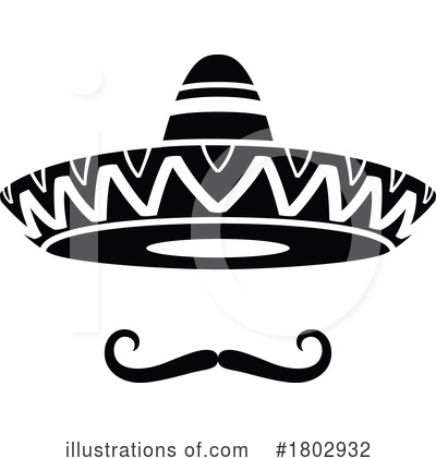 Mustache Clipart #1802932 by Vector Tradition SM