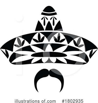 Sombrero Clipart #1802935 by Vector Tradition SM