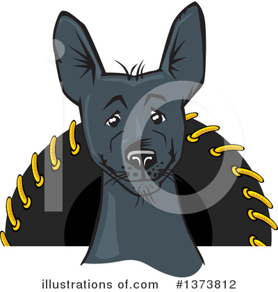Mexican Hairless Dog Clipart #1373812 by David Rey