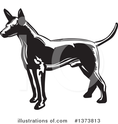 Mexican Hairless Dog Clipart #1373813 by David Rey