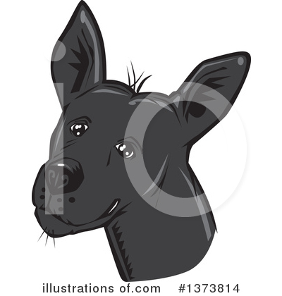 Mexican Hairless Dog Clipart #1373814 by David Rey