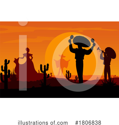 Mariachi Band Clipart #1806838 by Vector Tradition SM