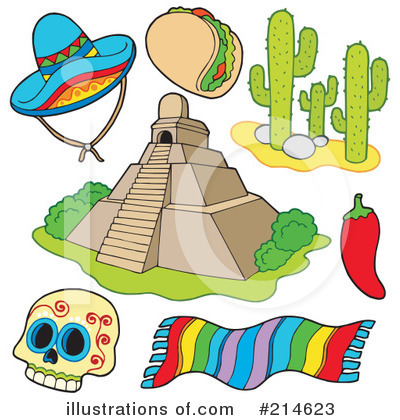 Royalty-Free (RF) Mexico Clipart Illustration by visekart - Stock Sample #214623