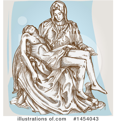Royalty-Free (RF) Michelangelo Clipart Illustration by Domenico Condello - Stock Sample #1454043