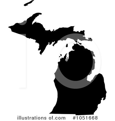 Royalty-Free (RF) Michigan Clipart Illustration by Jamers - Stock Sample #1051668