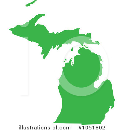 Royalty-Free (RF) Michigan Clipart Illustration by Jamers - Stock Sample #1051802