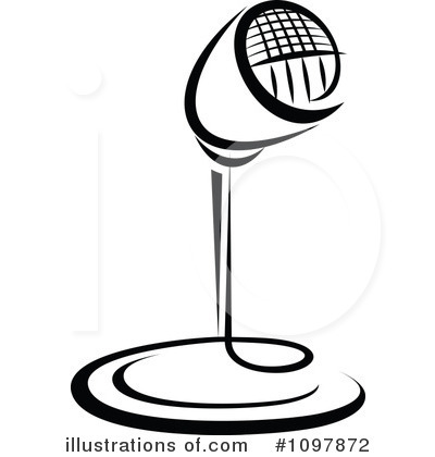 Royalty-Free (RF) Microphone Clipart Illustration by Vector Tradition SM - Stock Sample #1097872