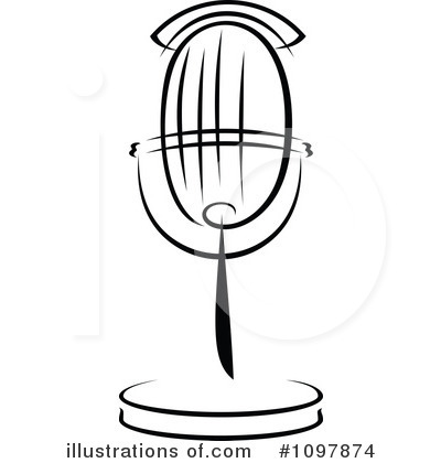 Royalty-Free (RF) Microphone Clipart Illustration by Vector Tradition SM - Stock Sample #1097874
