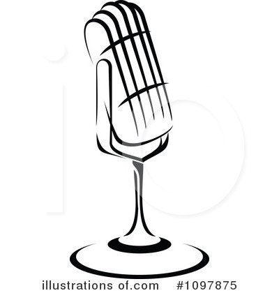 Royalty-Free (RF) Microphone Clipart Illustration by Vector Tradition SM - Stock Sample #1097875