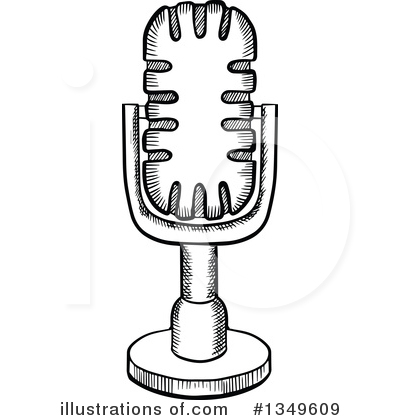 Royalty-Free (RF) Microphone Clipart Illustration by Vector Tradition SM - Stock Sample #1349609