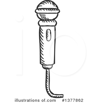 Royalty-Free (RF) Microphone Clipart Illustration by Vector Tradition SM - Stock Sample #1377862