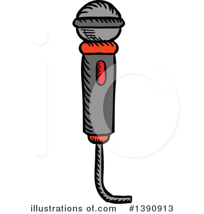 Mic Clipart #1390913 by Vector Tradition SM