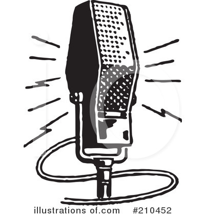 Royalty-Free (RF) Microphone Clipart Illustration by BestVector - Stock Sample #210452