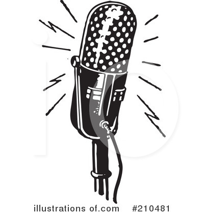 Royalty-Free (RF) Microphone Clipart Illustration by BestVector - Stock Sample #210481