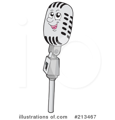 Royalty-Free (RF) Microphone Clipart Illustration by visekart - Stock Sample #213467