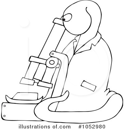 Royalty-Free (RF) Microscope Clipart Illustration by djart - Stock Sample #1052980