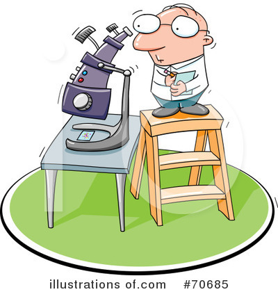 Royalty-Free (RF) Microscope Clipart Illustration by jtoons - Stock Sample #70685