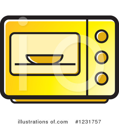 Royalty-Free (RF) Microwave Clipart Illustration by Lal Perera - Stock Sample #1231757