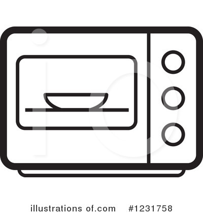 Royalty-Free (RF) Microwave Clipart Illustration by Lal Perera - Stock Sample #1231758