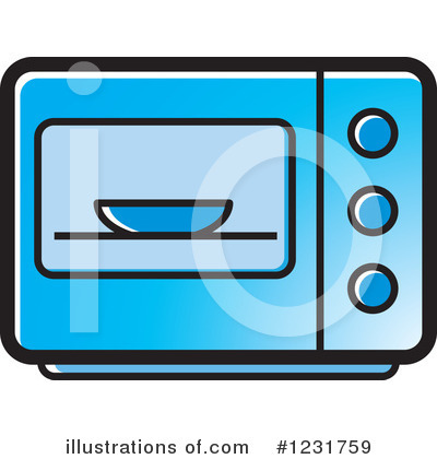 Royalty-Free (RF) Microwave Clipart Illustration by Lal Perera - Stock Sample #1231759