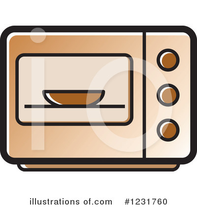 Royalty-Free (RF) Microwave Clipart Illustration by Lal Perera - Stock Sample #1231760