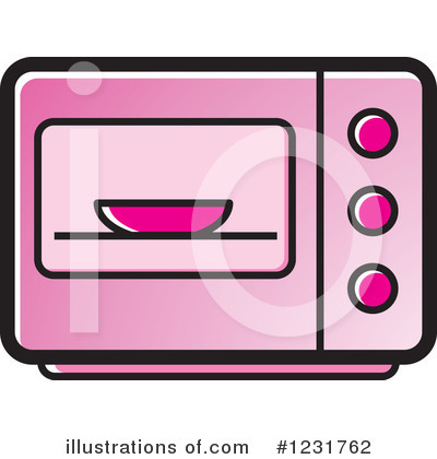 Royalty-Free (RF) Microwave Clipart Illustration by Lal Perera - Stock Sample #1231762