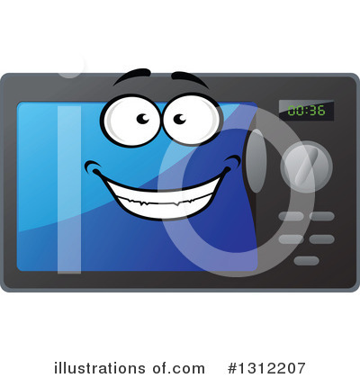 Royalty-Free (RF) Microwave Clipart Illustration by Vector Tradition SM - Stock Sample #1312207