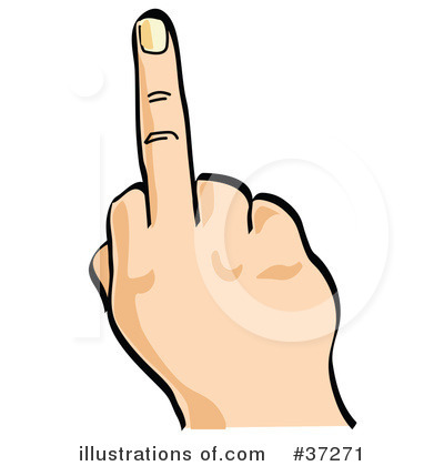 RF Middle Finger Clipart