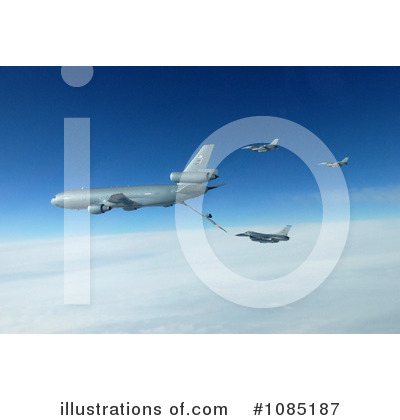 Royalty-Free (RF) Military Aircraft Clipart Illustration by JVPD - Stock Sample #1085187