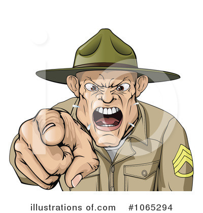 Drill Sergeant Clipart #1065294 by AtStockIllustration