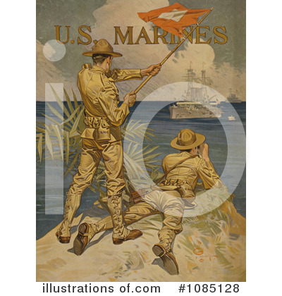Royalty-Free (RF) Military Clipart Illustration by JVPD - Stock Sample #1085128