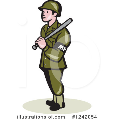 Royalty-Free (RF) Military Clipart Illustration by patrimonio - Stock Sample #1242054