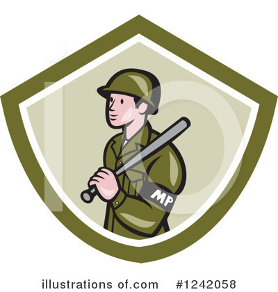 Royalty-Free (RF) Military Clipart Illustration by patrimonio - Stock Sample #1242058