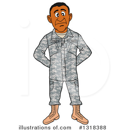 Soldier Clipart #1318388 by LaffToon