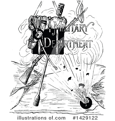 Royalty-Free (RF) Military Clipart Illustration by Prawny Vintage - Stock Sample #1429122
