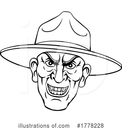 Drill Sergeant Clipart #1778228 by AtStockIllustration