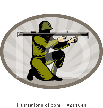 Royalty-Free (RF) Military Clipart Illustration by patrimonio - Stock Sample #211844