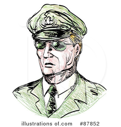 Royalty-Free (RF) Military Clipart Illustration by patrimonio - Stock Sample #87852