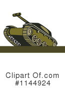Military Tank Clipart #1144924 by patrimonio