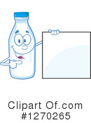 Milk Bottle Character Clipart #1270265 by Hit Toon