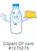 Milk Bottle Character Clipart #1270273 by Hit Toon