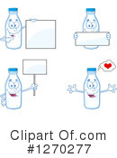 Milk Bottle Character Clipart #1270277 by Hit Toon
