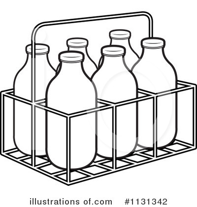 Milk Bottle Clipart #1131342 by Lal Perera