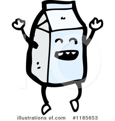 Royalty-Free (RF) Milk Carton Clipart Illustration by lineartestpilot - Stock Sample #1185653