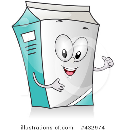 Royalty-Free (RF) Milk Carton Clipart Illustration by BNP Design Studio - Stock Sample #432974