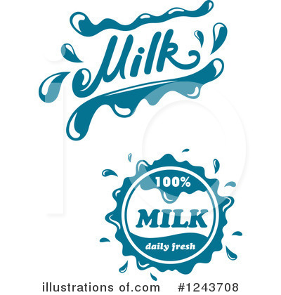 Royalty-Free (RF) Milk Clipart Illustration by Vector Tradition SM - Stock Sample #1243708