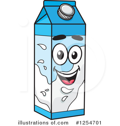 Milk Carton Clipart #1254701 by Vector Tradition SM