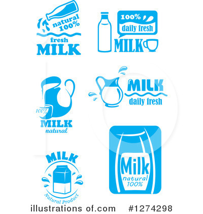 Royalty-Free (RF) Milk Clipart Illustration by Vector Tradition SM - Stock Sample #1274298